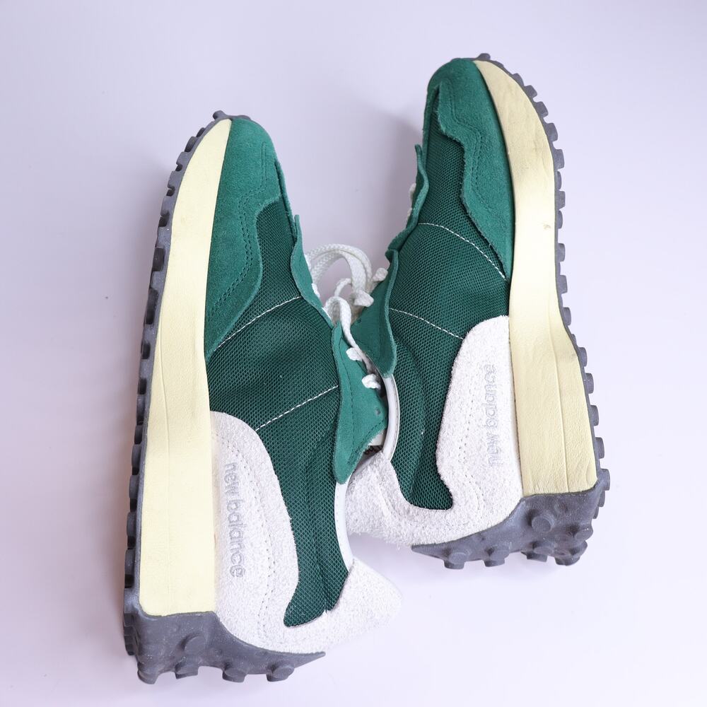 NEW BALANCE 327 Low Top Sneakers Marsh Green Lace Up Casual Women's 8 - Picture 4 of 10